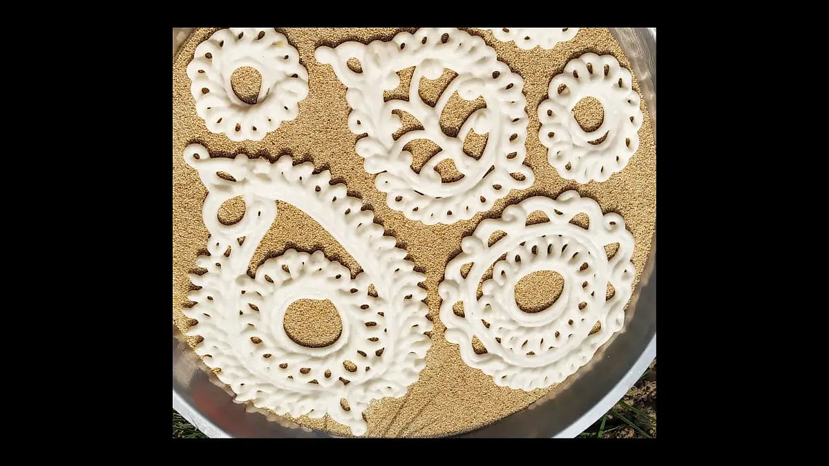 Ornamental goyna bori from West Bengal