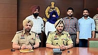 Punjab Police Bust Two BKI Terror Modules Ahead of Republic Day, Five Arrested Internet Commons : Punjab Police's AGTF officers with accused BKI terrorist
