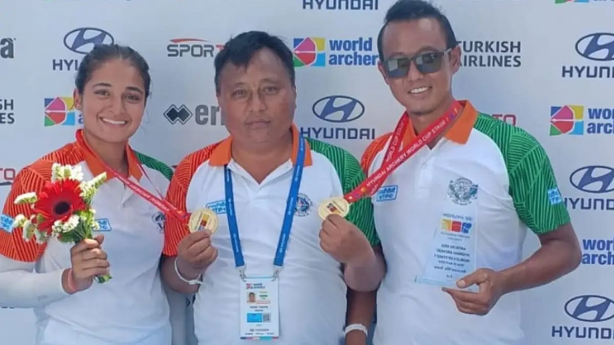 Ridhi Phor (left) and Tarundeep Rai (right) had paired for the first time.