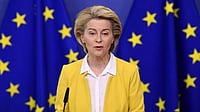 EU's Von Der Leyen Faces Online Backlash Over Taking 'Weekend Off', Delaying EU Iran Crisis Meeting File photo : European Commission President Ursula von der Leyen