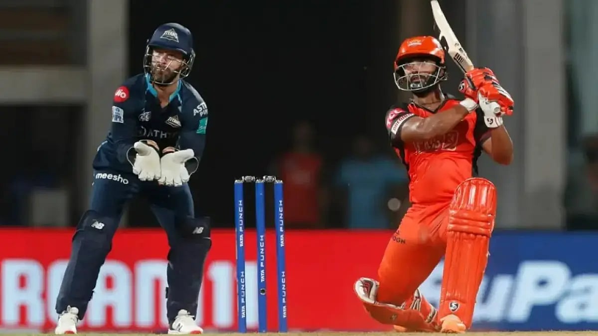 SRH’s Rahul Tripathi is in good form this season. Check GT vs SRH live streaming details here.