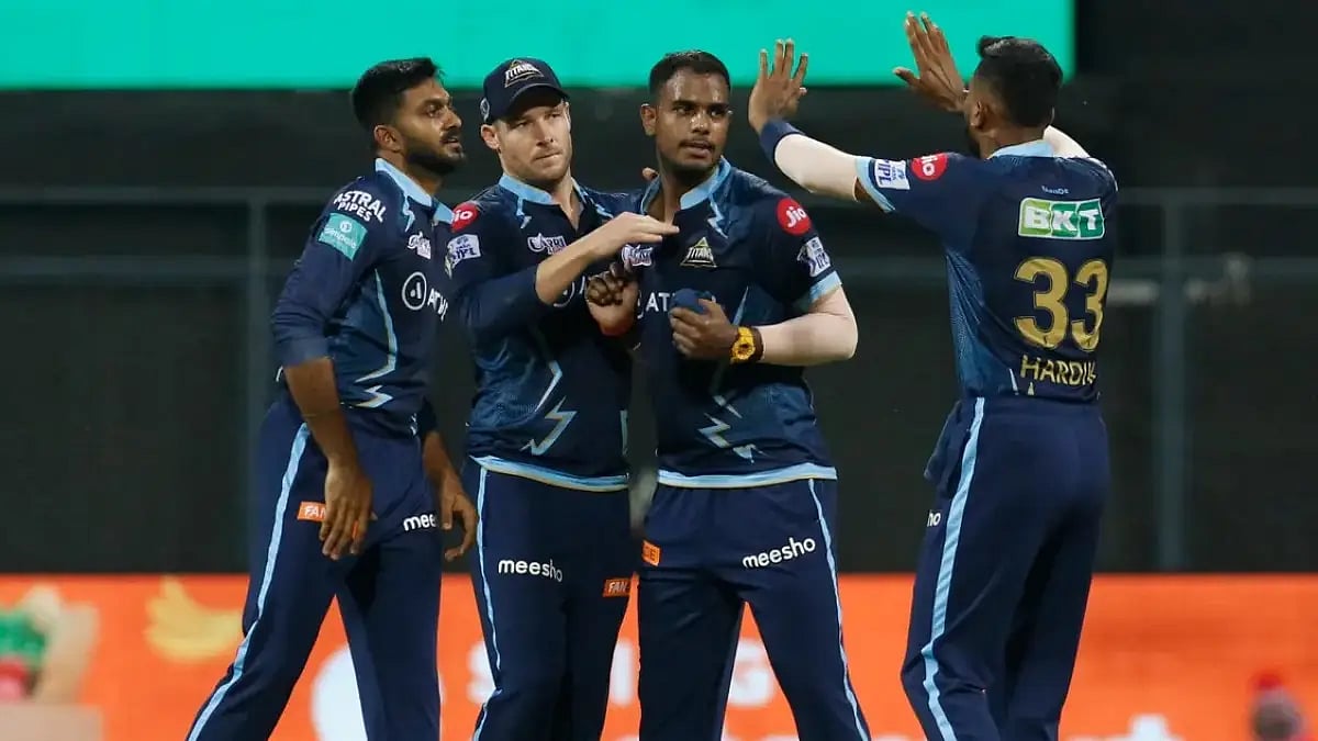 Gujarat Titans top the IPL 2022 table with 14 points from eight games.