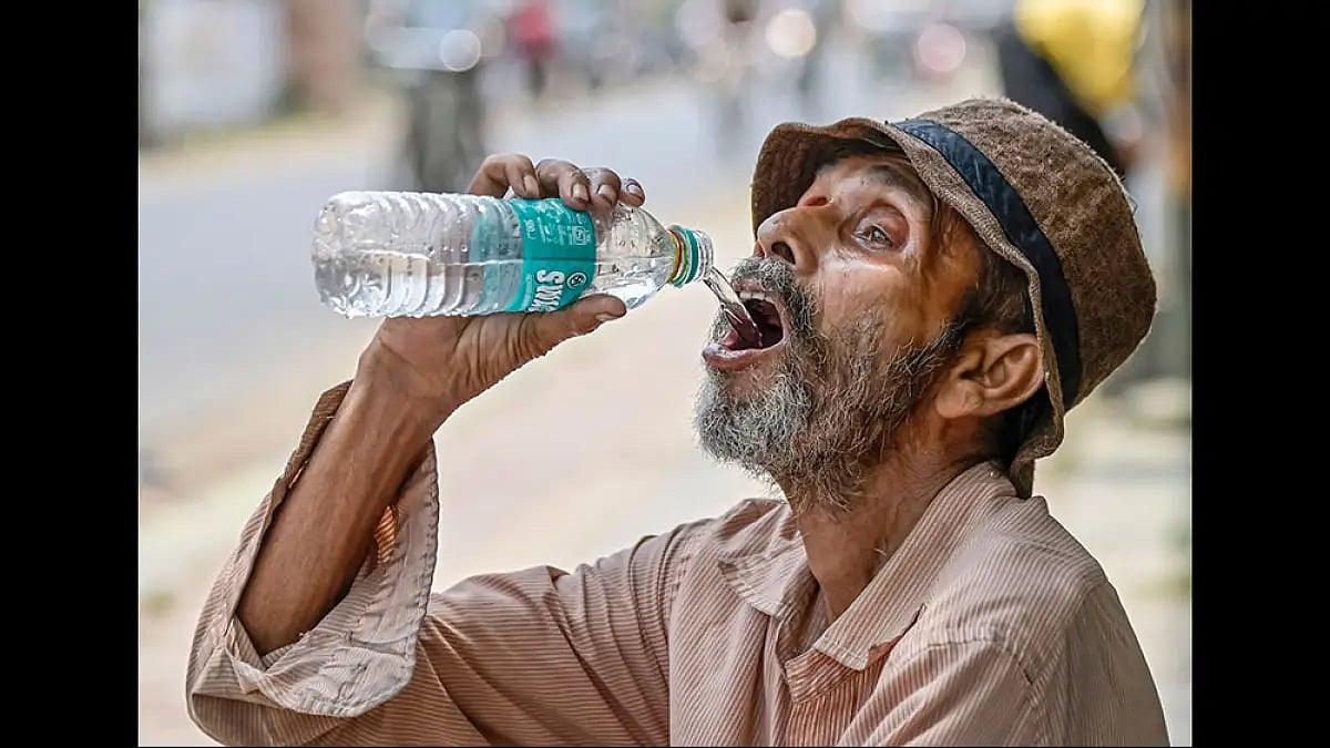 Hot summer day in India