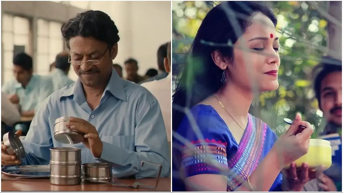 Stills from 'The Lunchbox' (left) and 'Aamis'