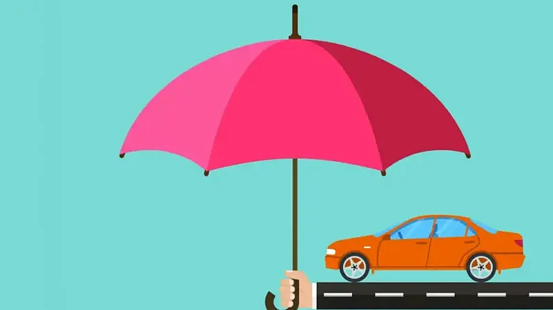 Representational Image - Car under umbrella
