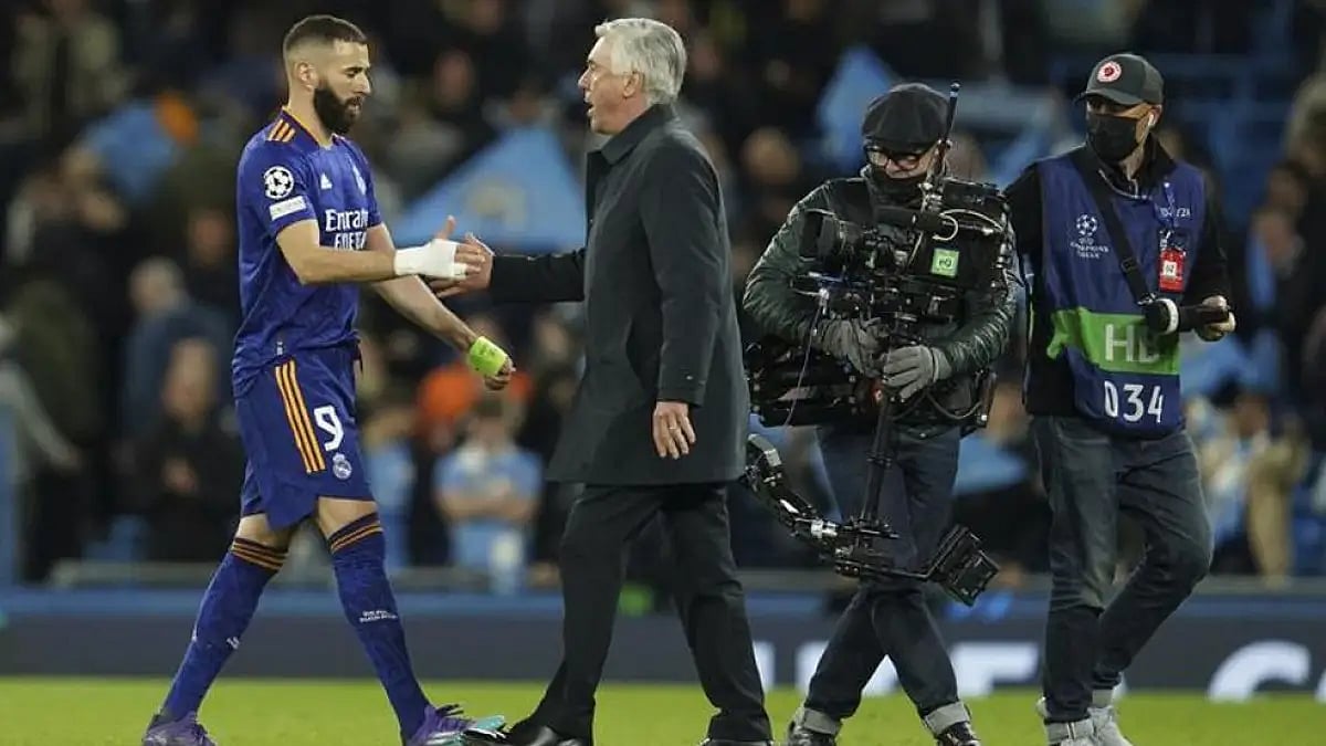 Carlo Ancelotti wants Karim Benzema and Vinicius Junior to stay fresh for Real Madrid's UCL game.