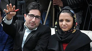 IAS officer Shah Faesal with former JNU student leader and activist Shehla Rashid