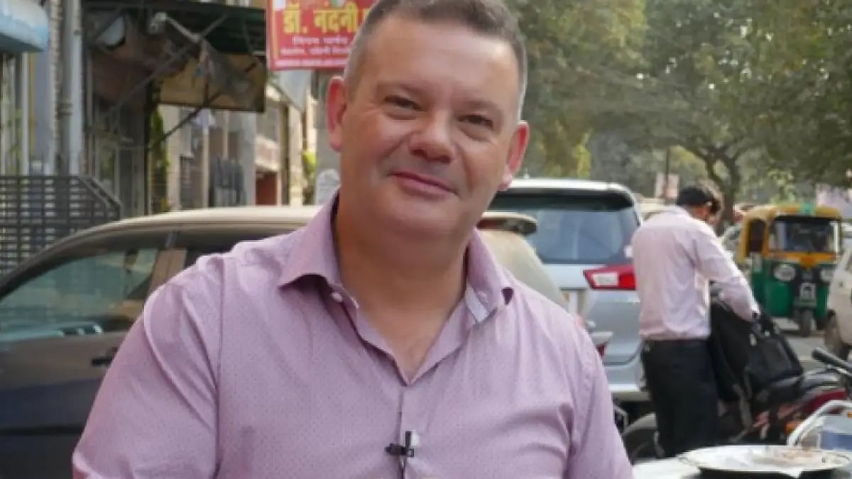 Chef Gary Mehigan on the streets of India