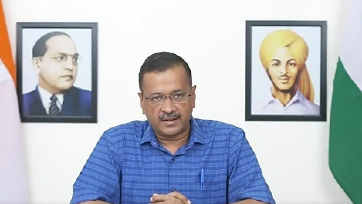 Delhi CM Arvind Kejriwal during online briefing on Thursday