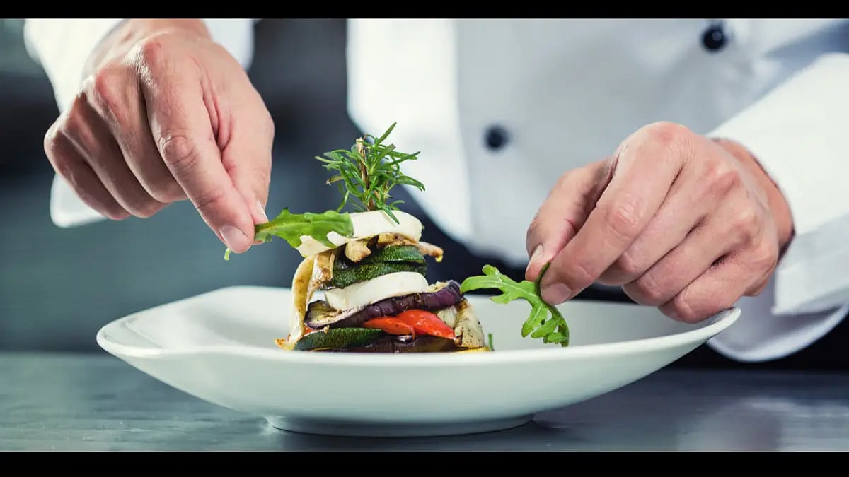 The HOME chefs are also borrowing from French plating techniques 