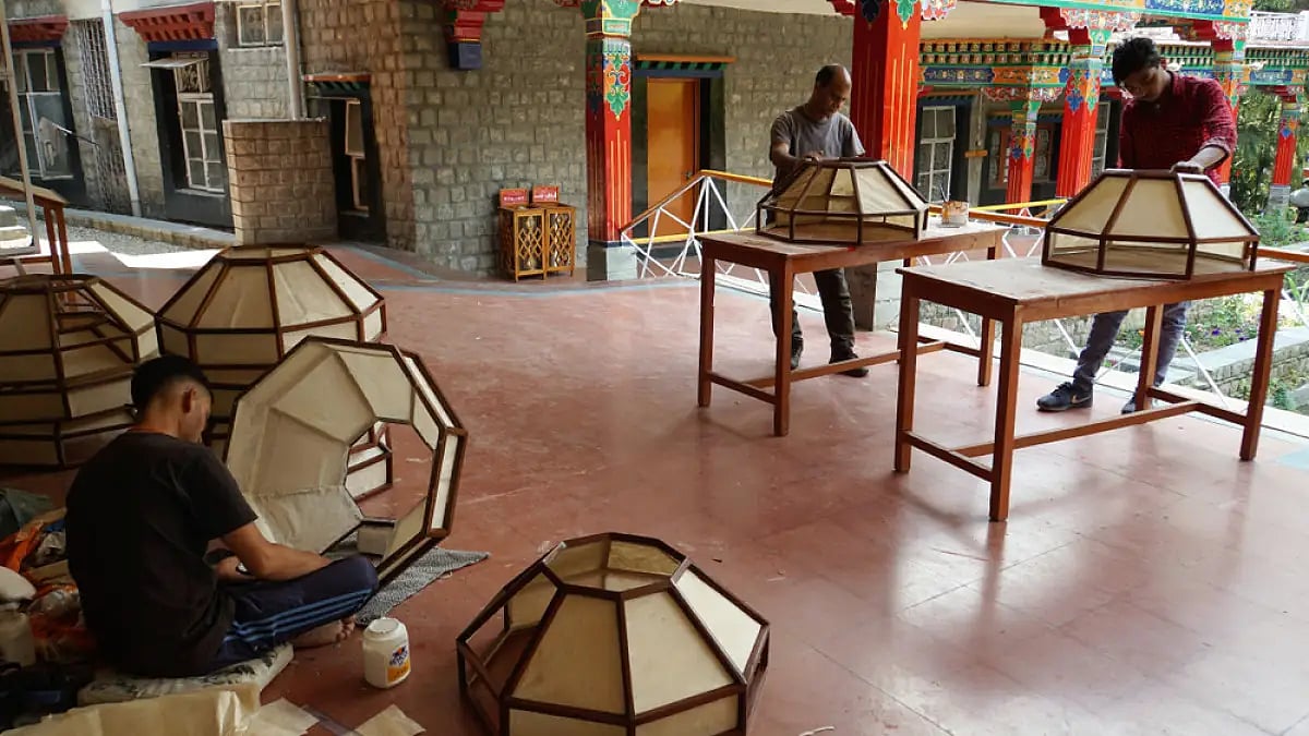 At the Norbulingka Institute in Dharamshala