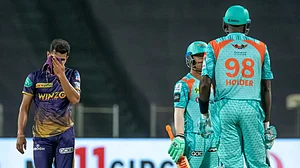 Shivam Mavi returned figures of 1/50 in his four overs against LSG on Saturday night.