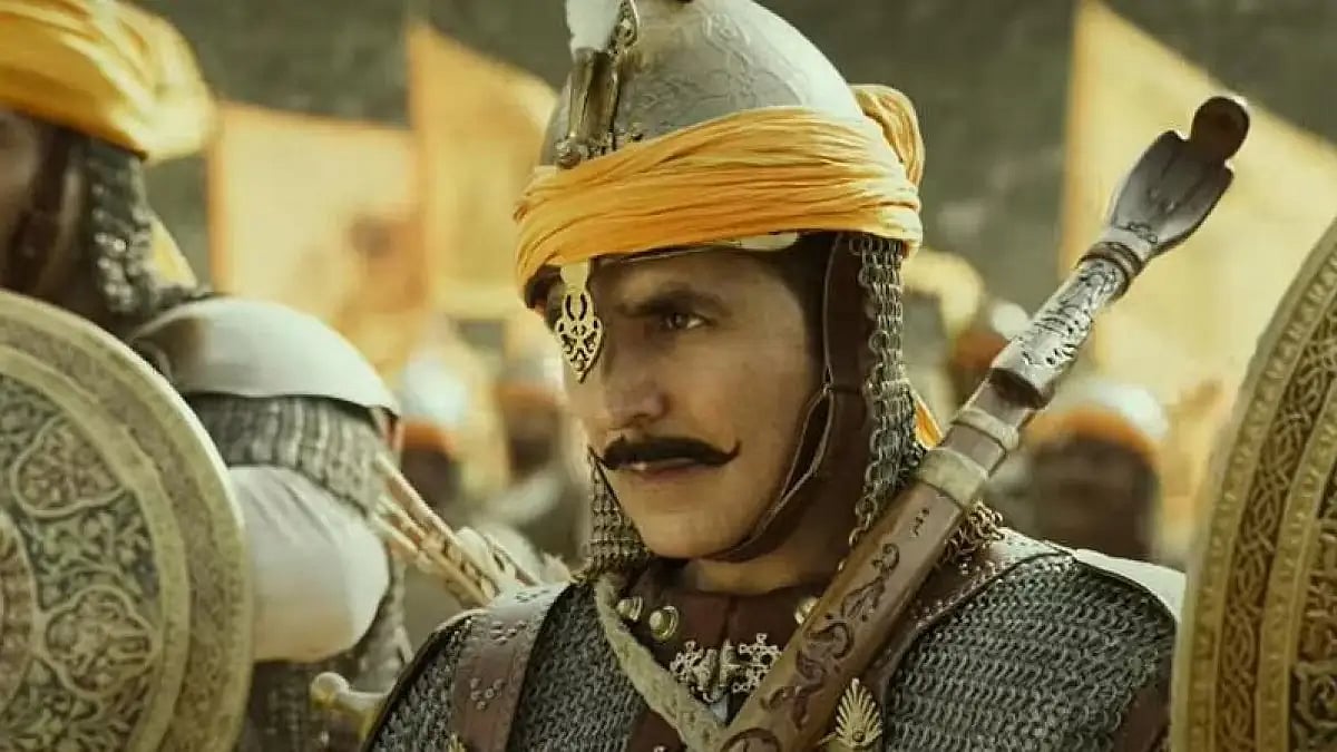 Actor Akshay Kumar in the film Prithviraj