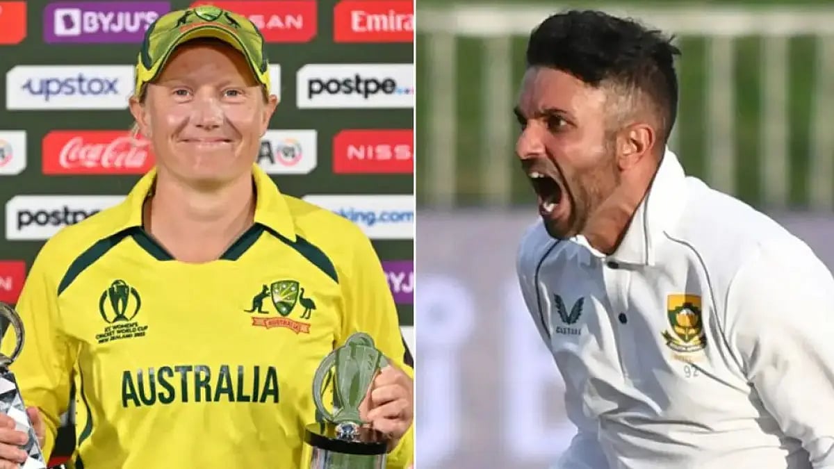 Alyssa Healy (left) was named Player of the Tournament in ICC Women’s World Cup 2022.
