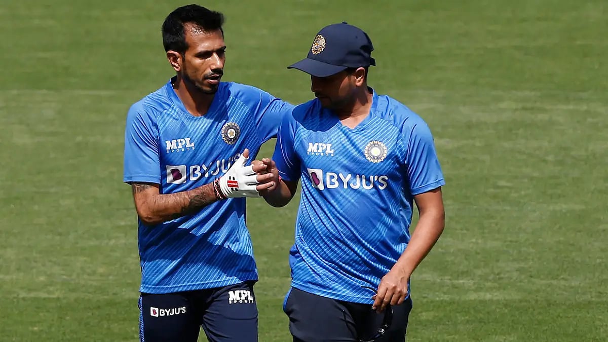 Kuldeep Yadav with Yuzvendra Chahal