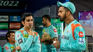 LSG mentor Gautam Gambhir and team captain KL Rahul.