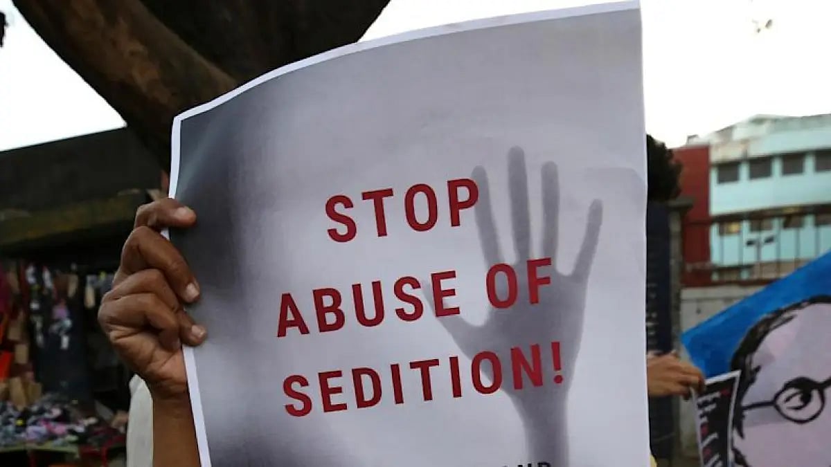 Protests against sedition laws 