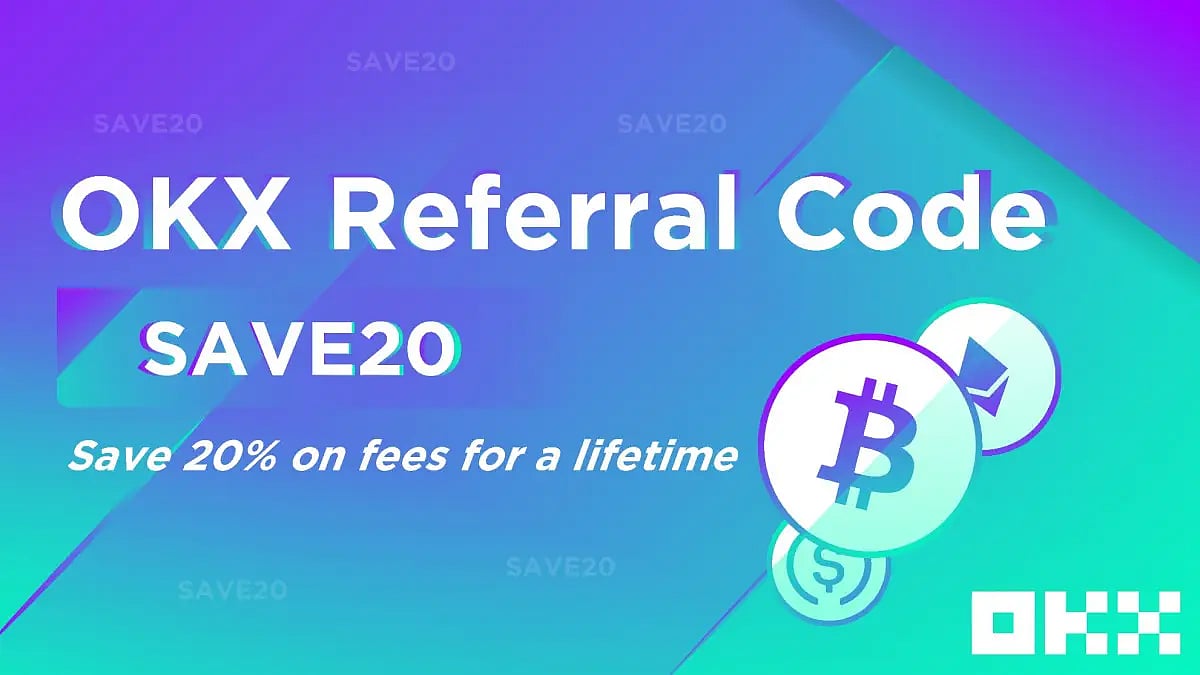 OKX Referral Code: SAVE20 (Enjoy the 20% Lifetime Discount on Trading Fees)
