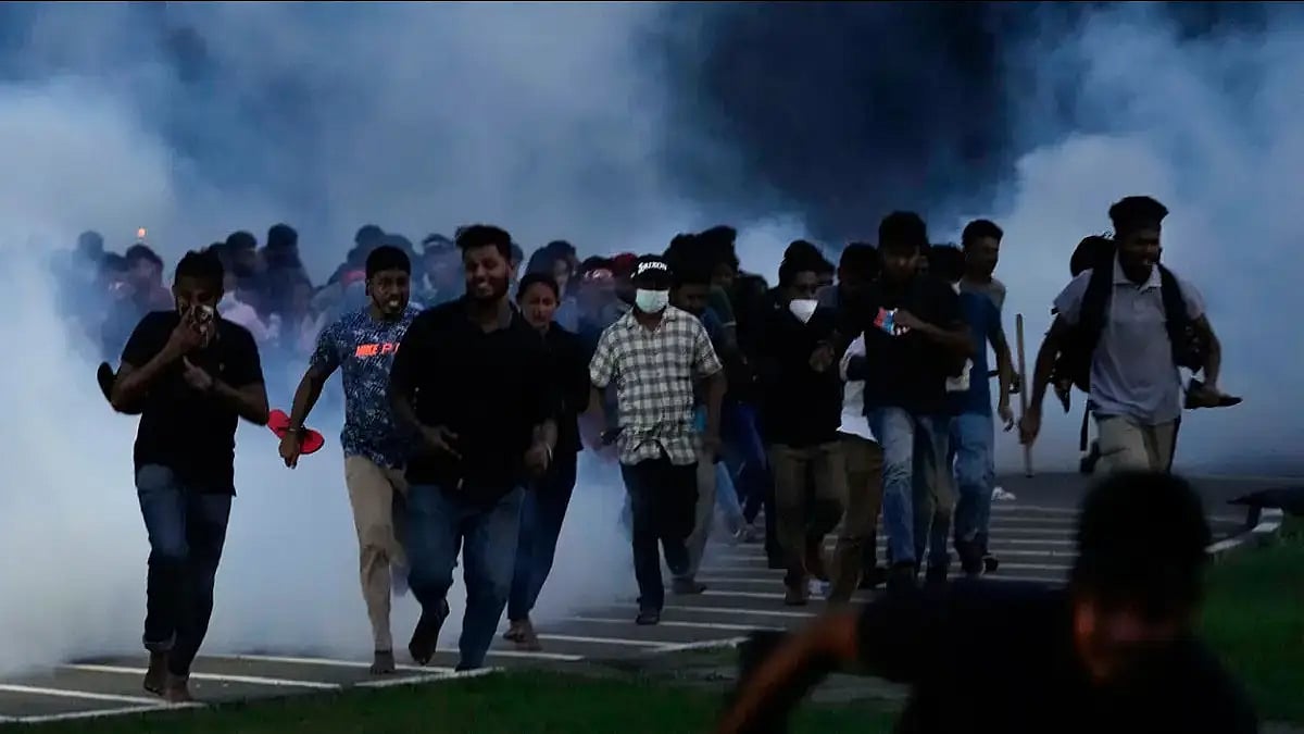 Protest in Sri Lanka