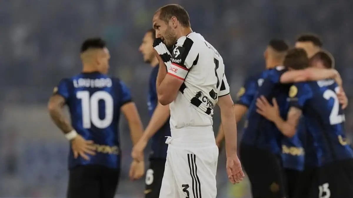 Giorgio Chiellini (front) is set to leave Juventus at the end of the ongoing season.