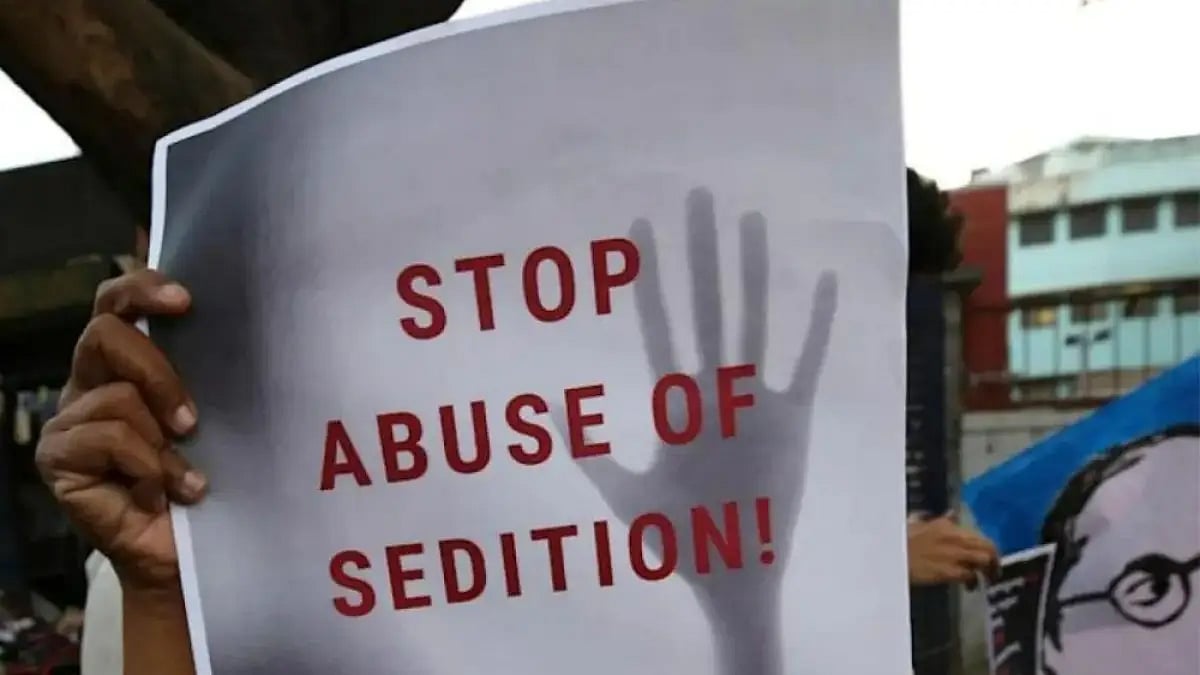 Protests against sedition laws.