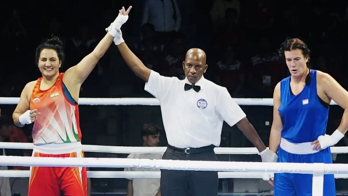 Two-time Asian Champion, Pooja Rani notched a facile 5-0 win over Hungary's Timea Nagy.