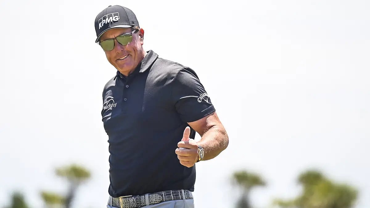 Phil Mickelson won the 2021 PGA Championship at age 50 becoming the oldest champion.