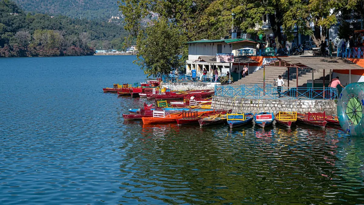 Bhimtal on a sunny day 