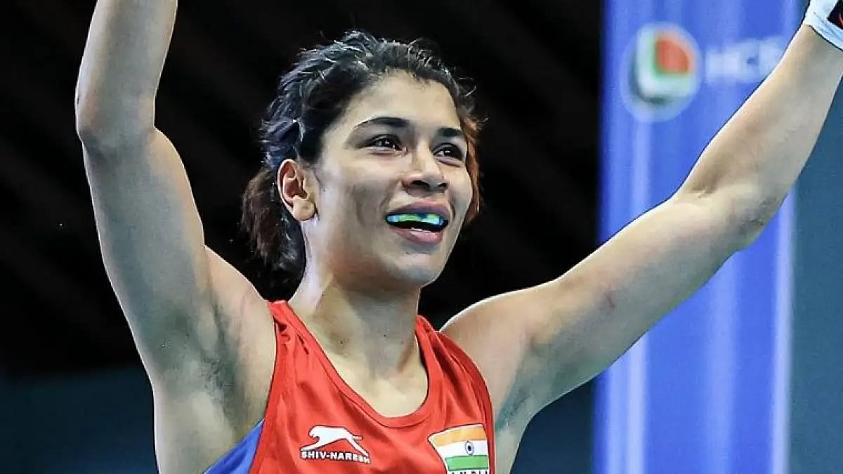 Nikhat Zareen defeated Charley-Sian Davison 5-0 in 52kg quarterfinal at IBA Women's WBC 2022.