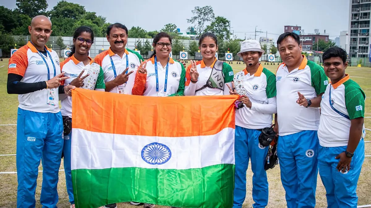 This is the first medal of the year for India’s recurve women.