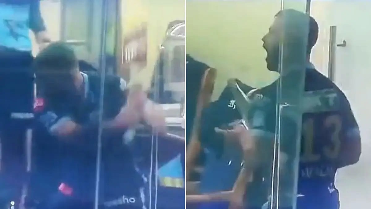 A fuming Matthew Wade vented out his anger inside the dressing room.