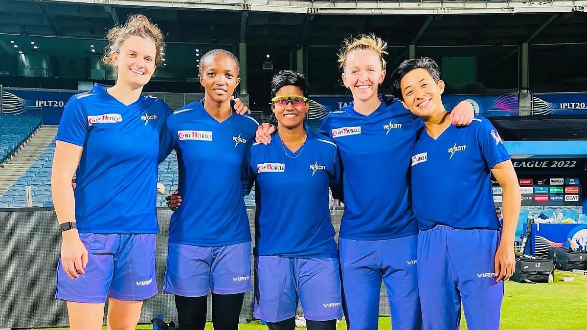 Velocity players during their training session. Check live streaming of Women's T20 Challenge 2022.