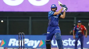 Tim David scored 34 off 11 balls in MI vs DC, IPL 2022 match on Saturday. Get MI vs DC highlights he
