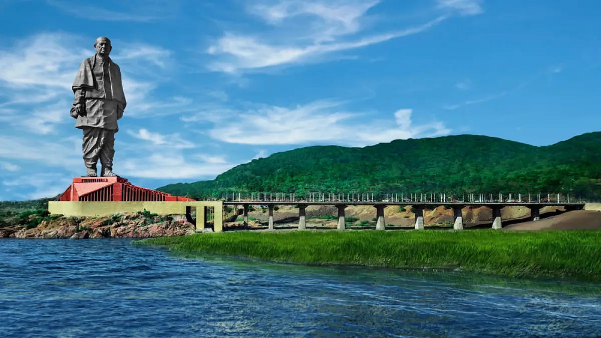 The Statue of Unity in Gujarat 