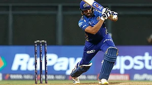 Rohit Sharma could manage just two runs from 13 balls against Delhi Capitals in an IPL 2022 game.