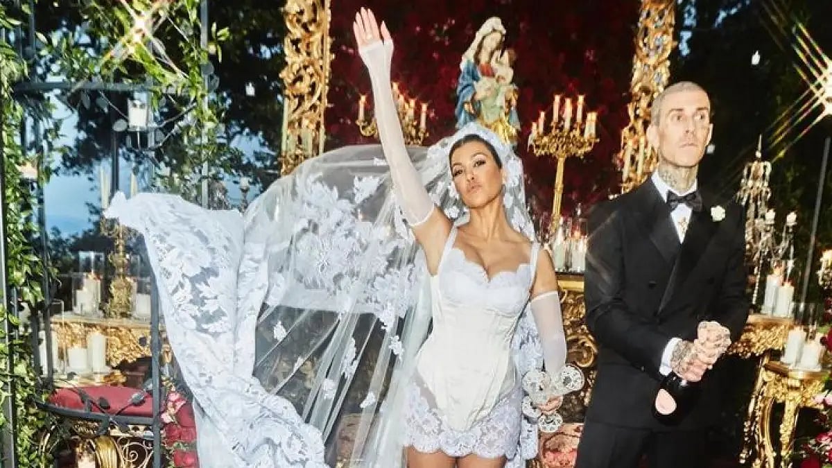 Kourtney Kardashian and Travis Barker