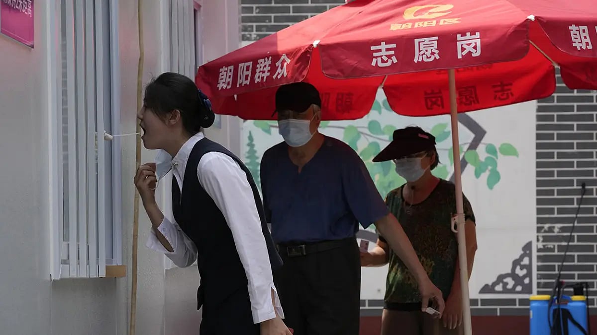 Mass COVID test in Beijing 