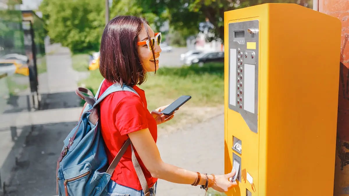Stories are available on printouts from vending machines