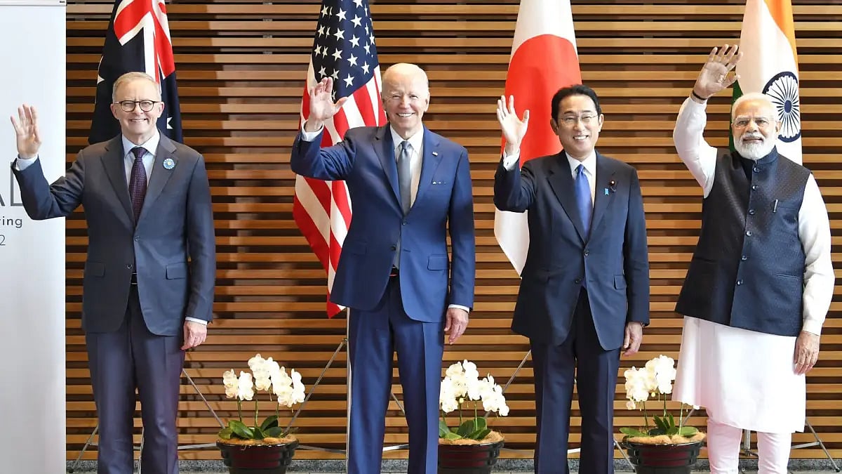 PM Narendra Modi, Japan PM Fumio Kishida, Australia PM Anthony Albanese, US President Joe Biden