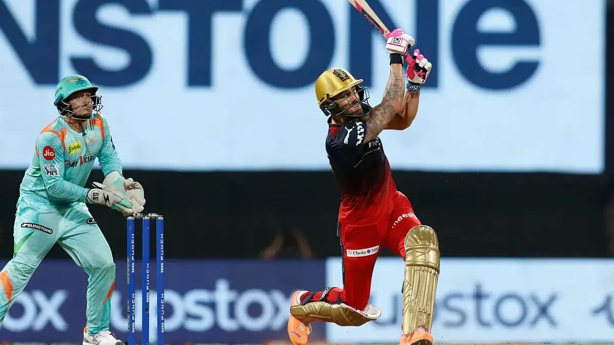 Faf du Plessis (right) is the leading run-scorer for Royal Challengers Bangalore in IPL 2022.