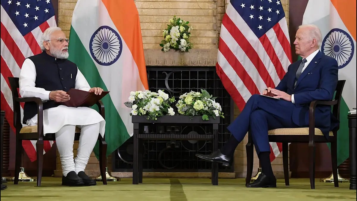 PM Narendra Modi and US President Joe Biden meeting in Japan on Quad sidelines