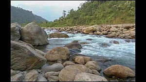 Jaldhaka River near Jhalong