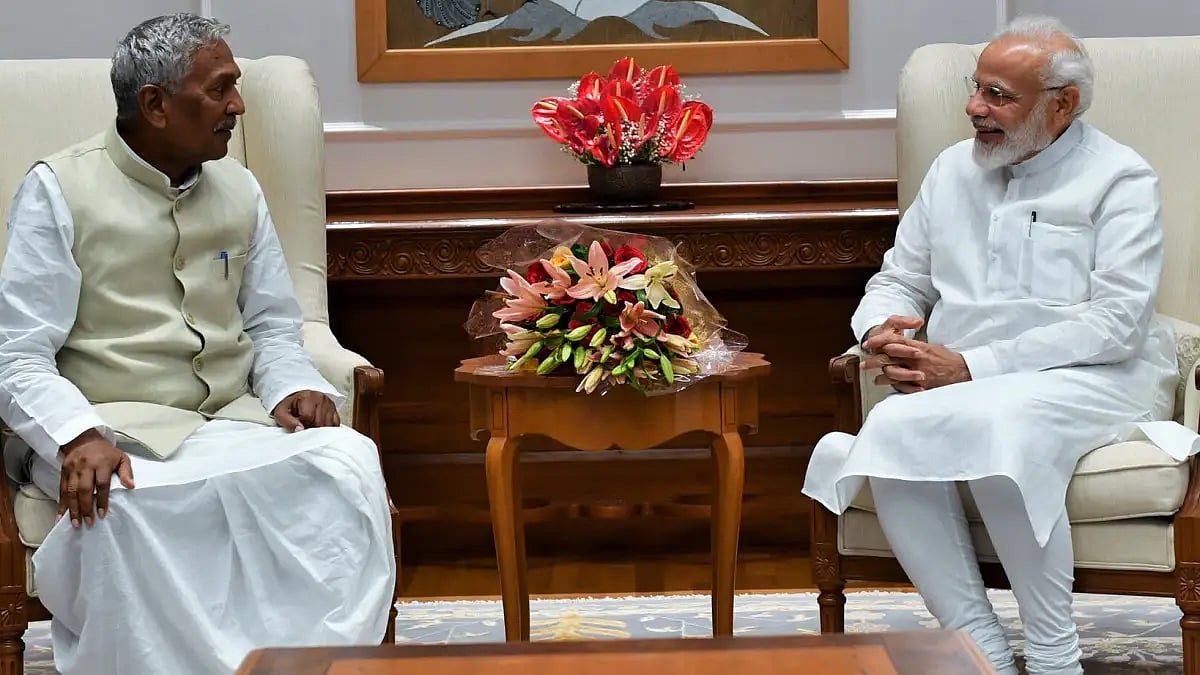 Phagu Chauhan meets Modi 