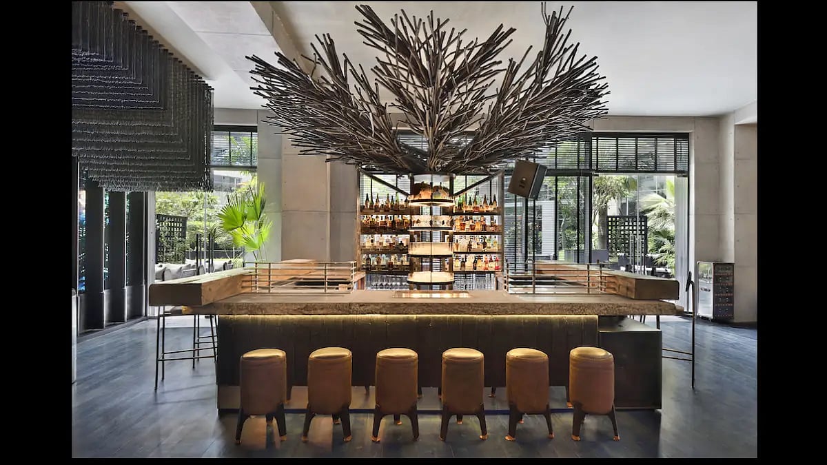 The bar at Adrift Kaya 