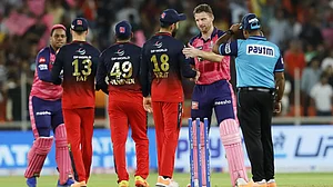 Jos Buttler hit an unbeaten 106 as Rajasthan Royals chased down Royal Challengers Bangalore's 157/8. Relive IPL 2022 Qualifier 2. Photo: IPL