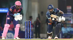 Gujarat Titans captain Hardik Pandya has scored 87 not out, 40 not out, and taken two wickets against Rajasthan Royals in IPL 2022.