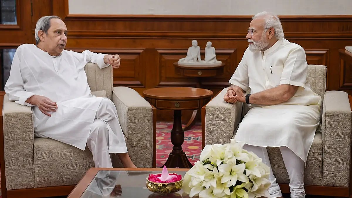 Naveen Patnaik and PM Modi 