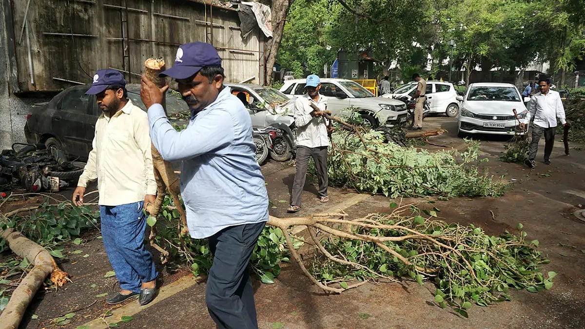 Thunderstorm aftermath in Delhi