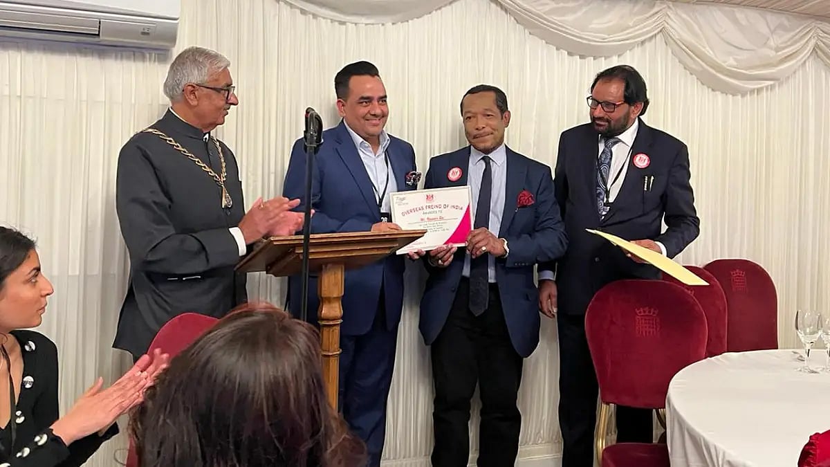 Upendra Rai got felicitated for Journalism in the British House Of Lords  