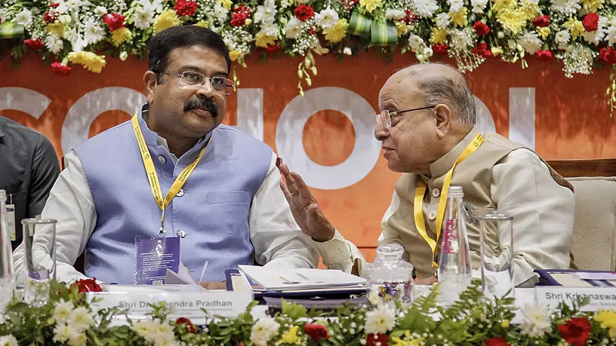 Union Education Minister Dharmendra Pradhan at an event